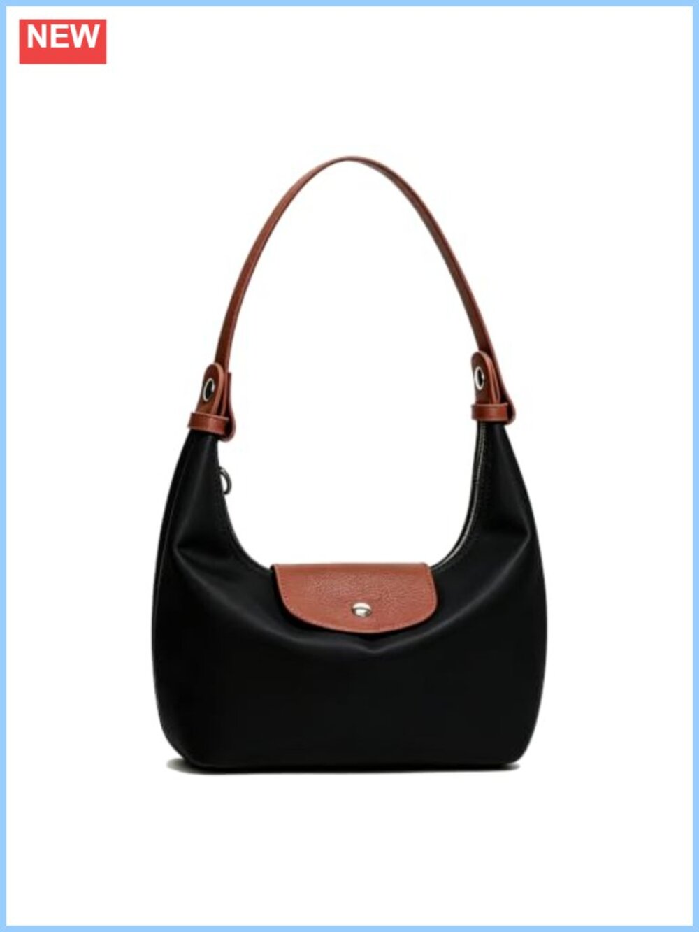 Nylon Convertible Mini Hobo Bag Detachable Strap Crossbody Purse